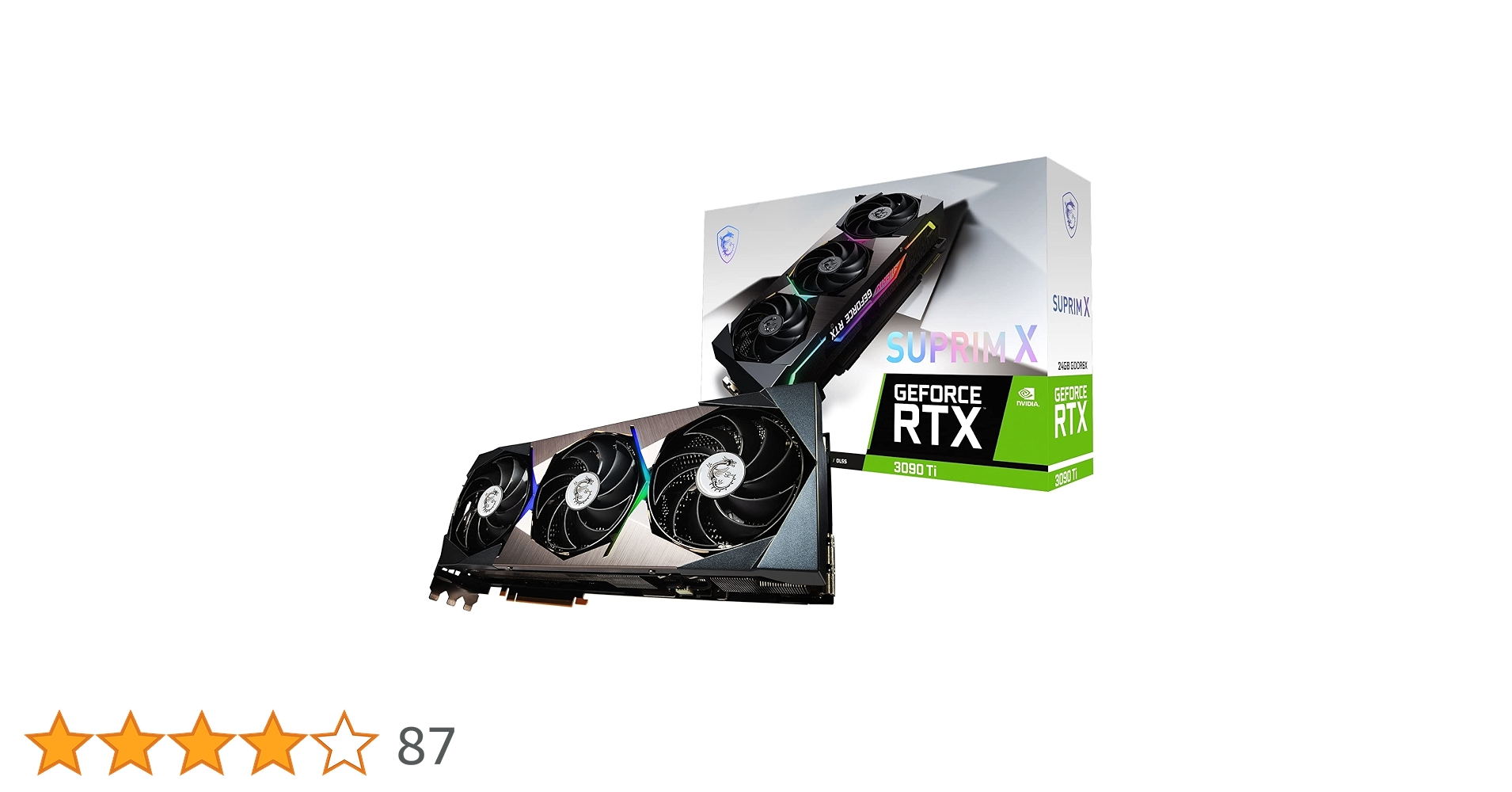 MSI GeForce RTX 3090 Ti SUPRIM X 24G karta graficzna do gier